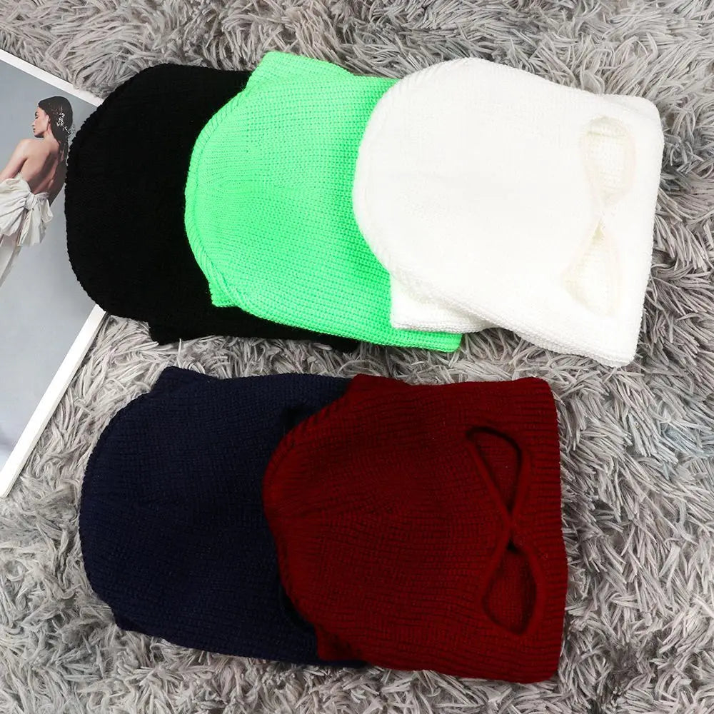 Women Men Motorbike Motorcycle Helmet Balaclava Hood Hat Winter Knit Cap Ski Hat