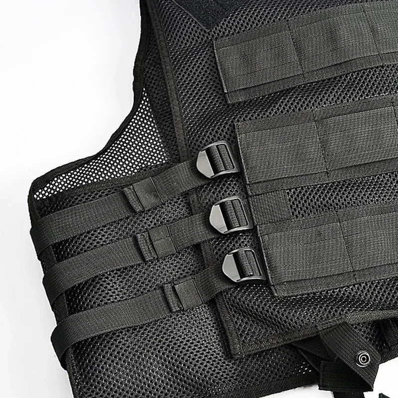 Mesh Tactical Vests Live Field CS Combat Vest Mens Hunting New Style Outdoor Ventilate Black Nylon Training Vest