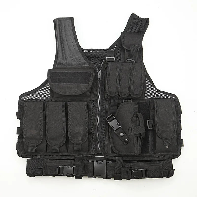 Mesh Tactical Vests Live Field CS Combat Vest Mens Hunting New Style Outdoor Ventilate Black Nylon Training Vest