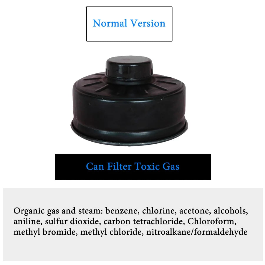 Level 2 Black 40MM Organic Ammonia Acid Gas Filter Cartridge Replaceable Filters Type Multi-gas Protect Safety For MF14 Mask