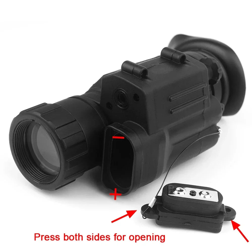 PVS-14 Head Mounted Built-in IR Illumination Patrol Hunting Infrared Night Vision, 2x28 Tactical Digital Monocular for Helmet