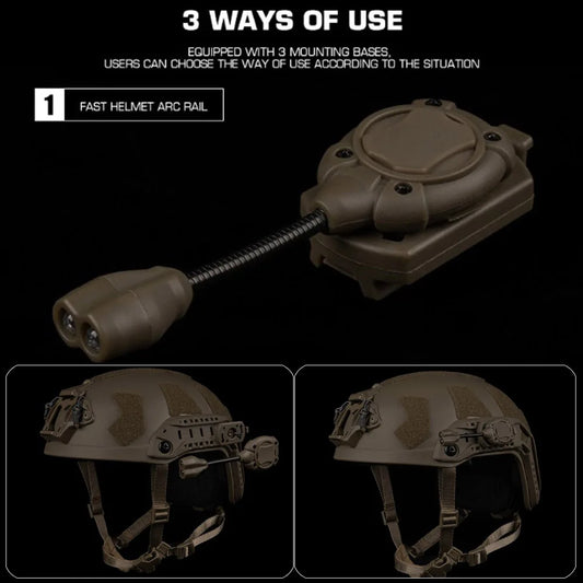 Tactical Helmet Signal Light – Multi-Mode IR & Color Beacon