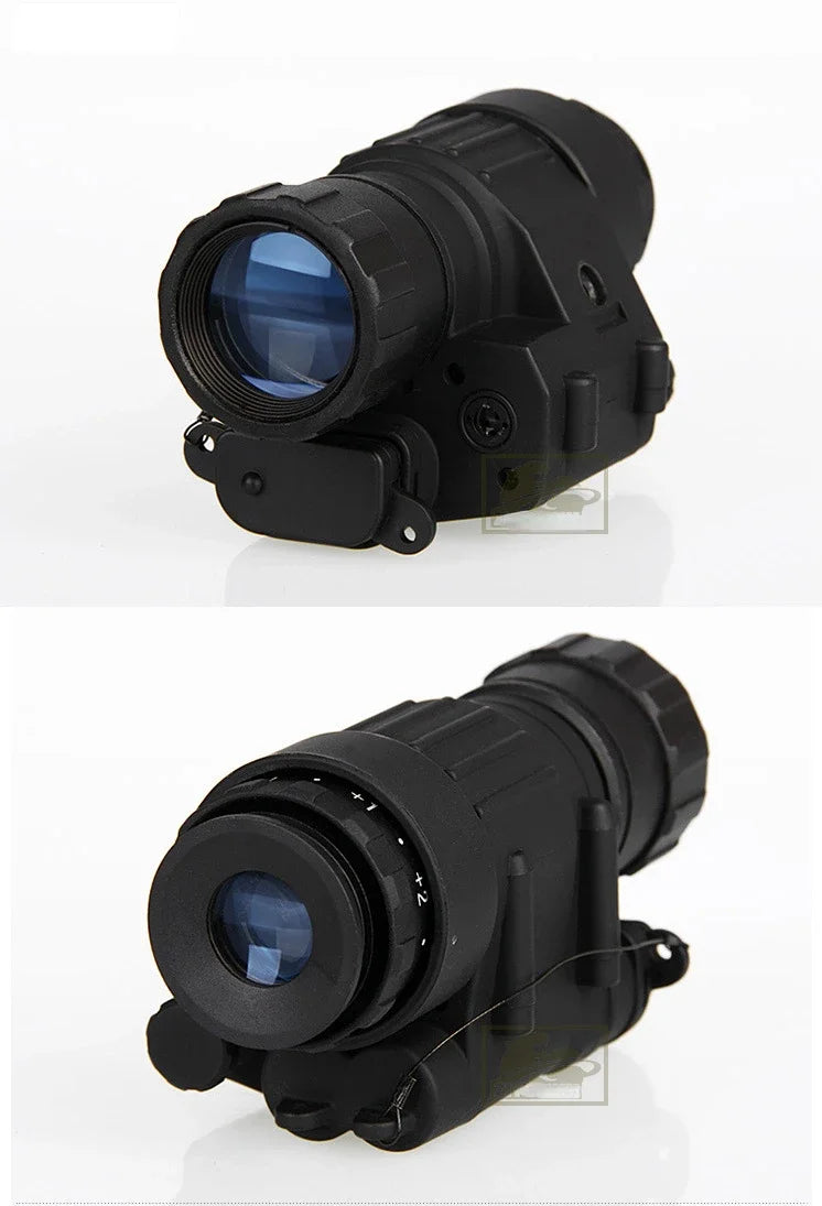 PVS-14 Head Mounted Built-in IR Illumination Patrol Hunting Infrared Night Vision, 2x28 Tactical Digital Monocular for Helmet