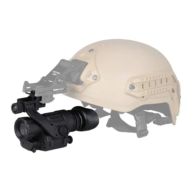 PVS-14 Head Mounted Built-in IR Illumination Patrol Hunting Infrared Night Vision, 2x28 Tactical Digital Monocular for Helmet