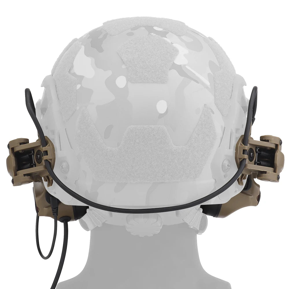 Tactical helmet earphones Active shooter earmuffs Helmet earmuffs Electronic hearing protection communication earphones