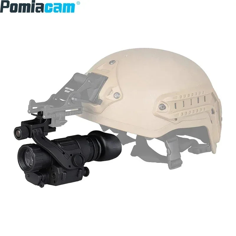 PVS-14 Head Mounted Built-in IR Illumination Patrol Hunting Infrared Night Vision, 2x28 Tactical Digital Monocular for Helmet