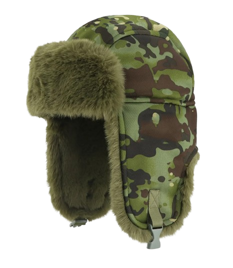 Camouflage Fur Hat