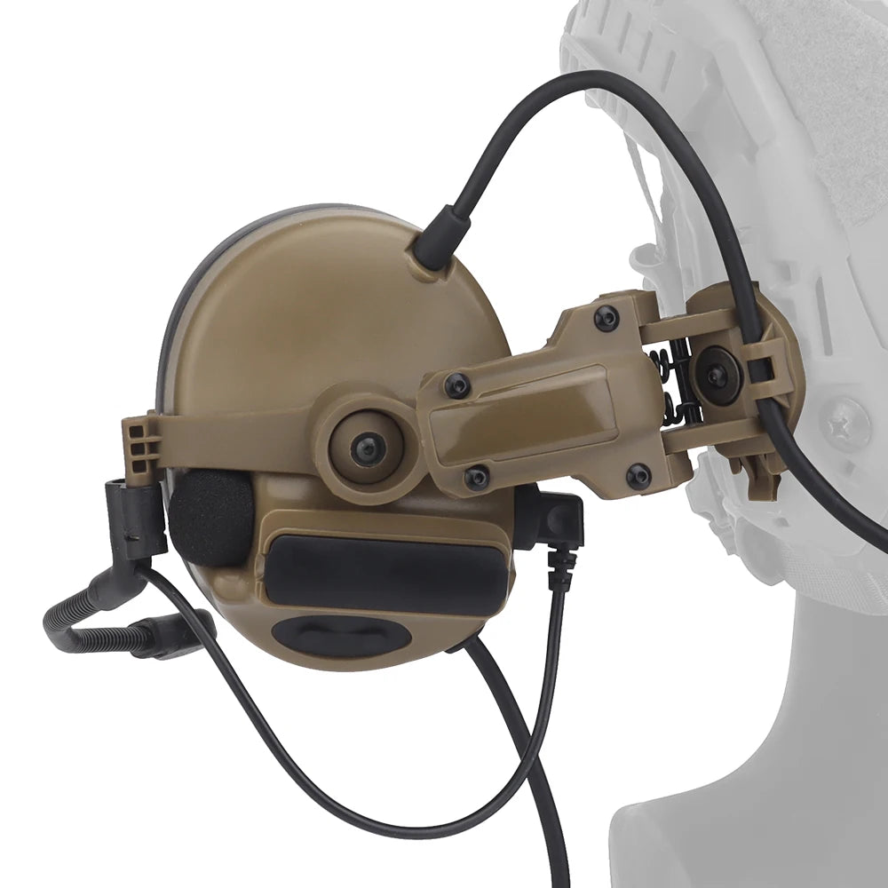 Tactical helmet earphones Active shooter earmuffs Helmet earmuffs Electronic hearing protection communication earphones
