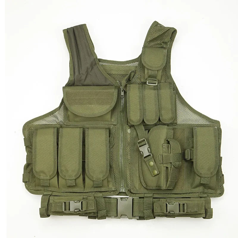 Mesh Tactical Vests Live Field CS Combat Vest Mens Hunting New Style Outdoor Ventilate Black Nylon Training Vest