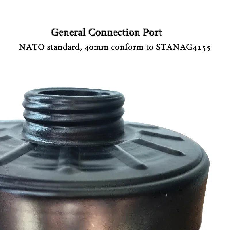 Level 2 Black 40MM Organic Ammonia Acid Gas Filter Cartridge Replaceable Filters Type Multi-gas Protect Safety For MF14 Mask