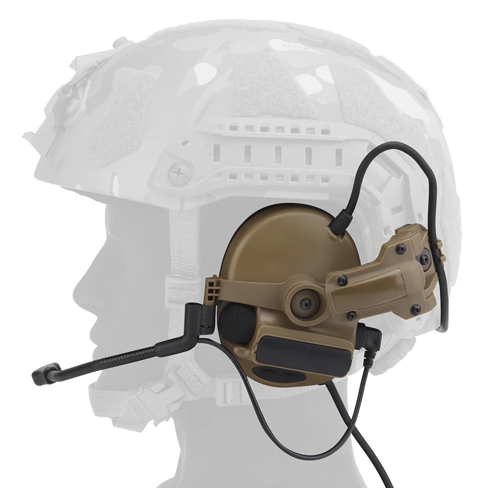 Tactical helmet earphones Active shooter earmuffs Helmet earmuffs Electronic hearing protection communication earphones