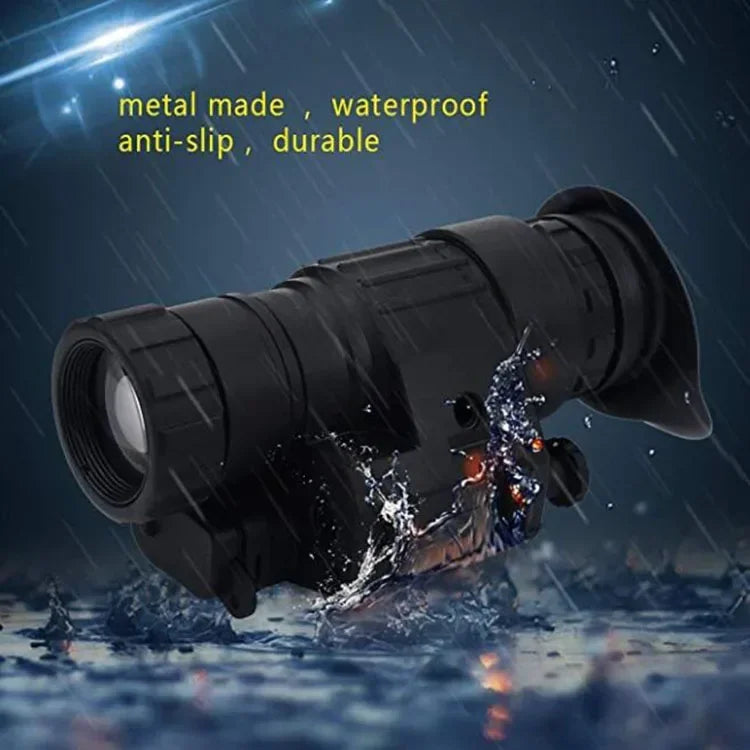 PVS-14 Head Mounted Built-in IR Illumination Patrol Hunting Infrared Night Vision, 2x28 Tactical Digital Monocular for Helmet