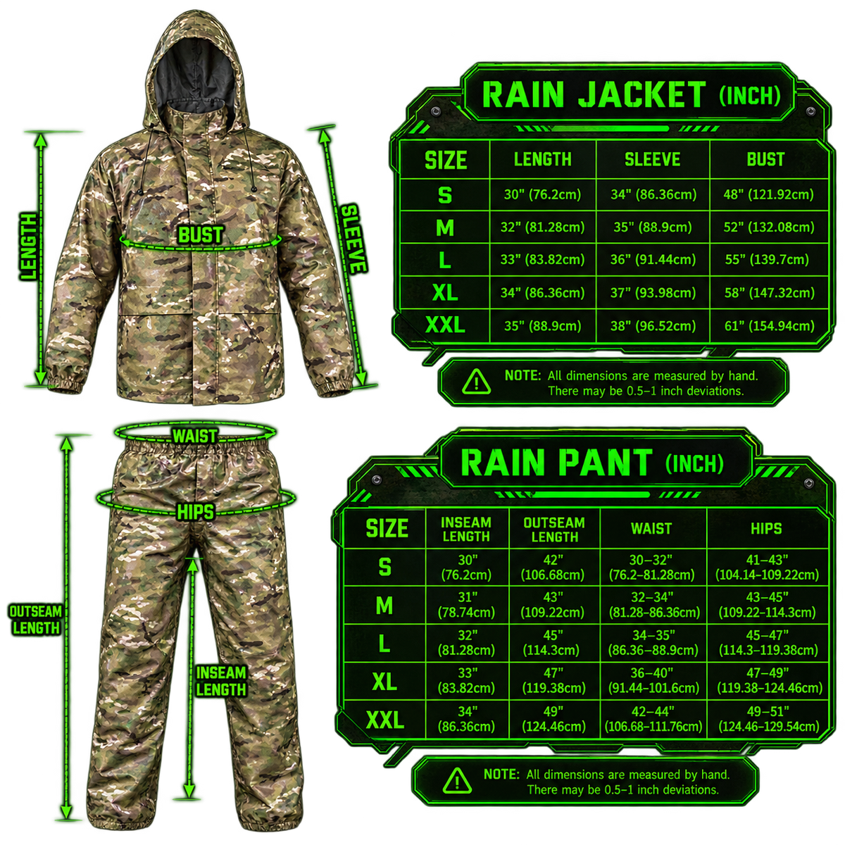RAINGUARD™ Tactical Waterproof Rain Suit