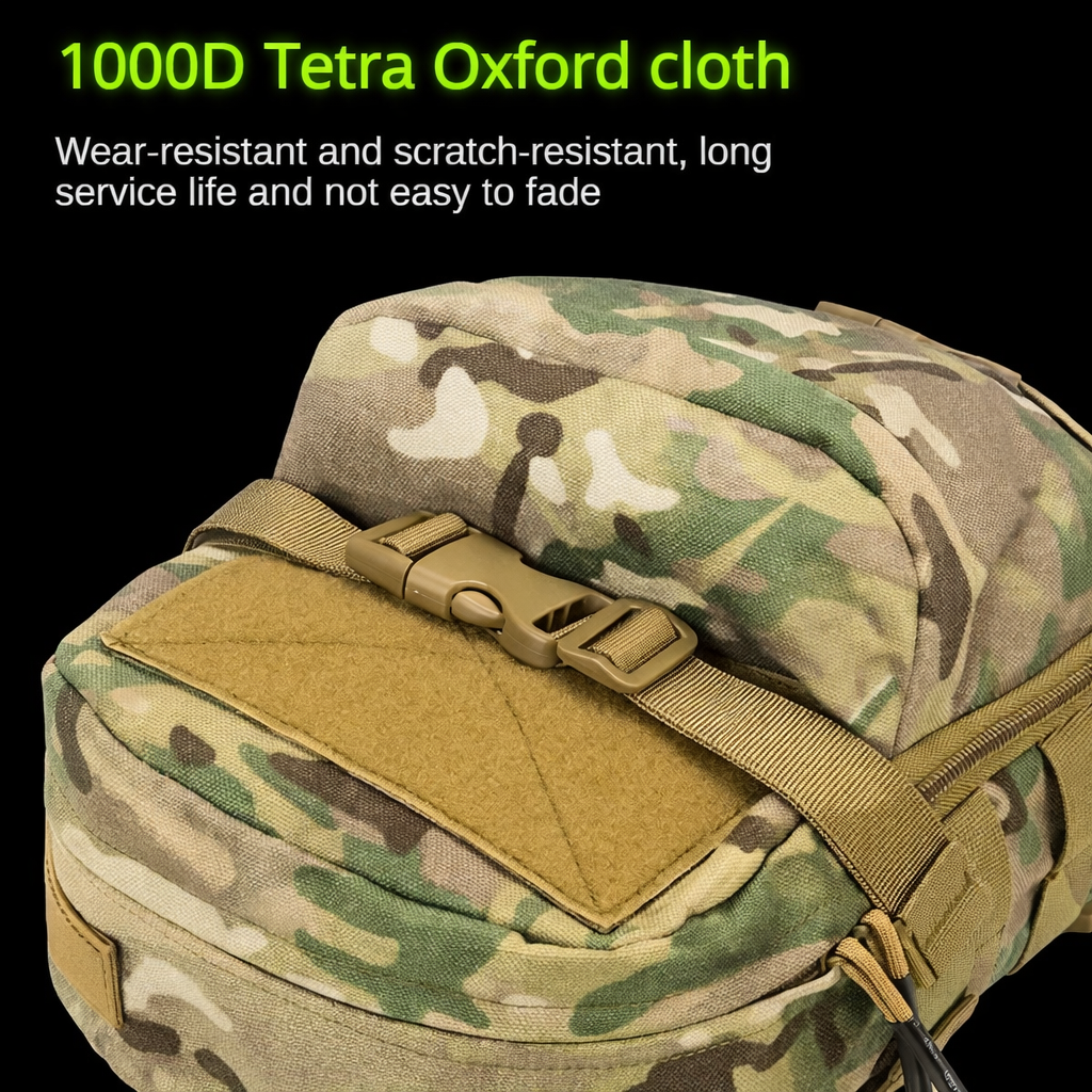 Tactical Vest Backpack - 1000D Nylon MOLLE System