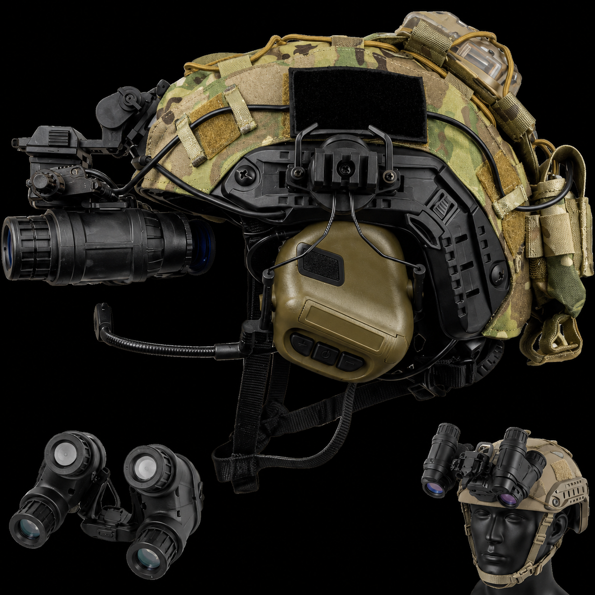 NIGHTRAID™ Operator Elite Tactical Helmet Set