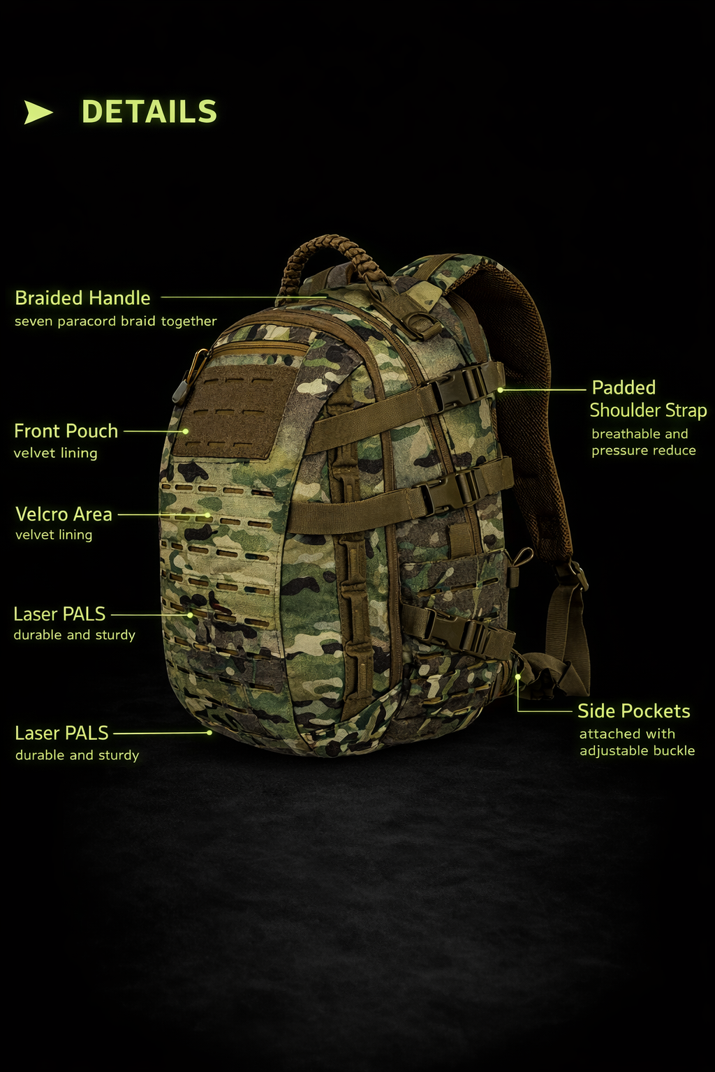 Multi-Functional Tactical Shoulder Bag - Dragon Egg Design