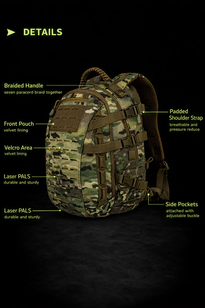 Multi-Functional Tactical Shoulder Bag - Dragon Egg Design