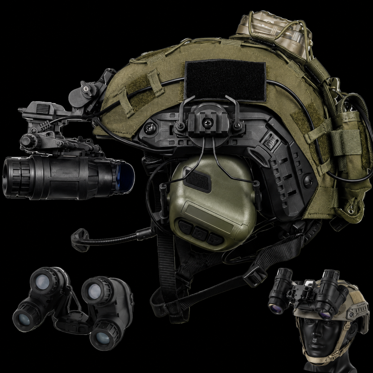 NIGHTRAID™ Operator Elite Tactical Helmet Set