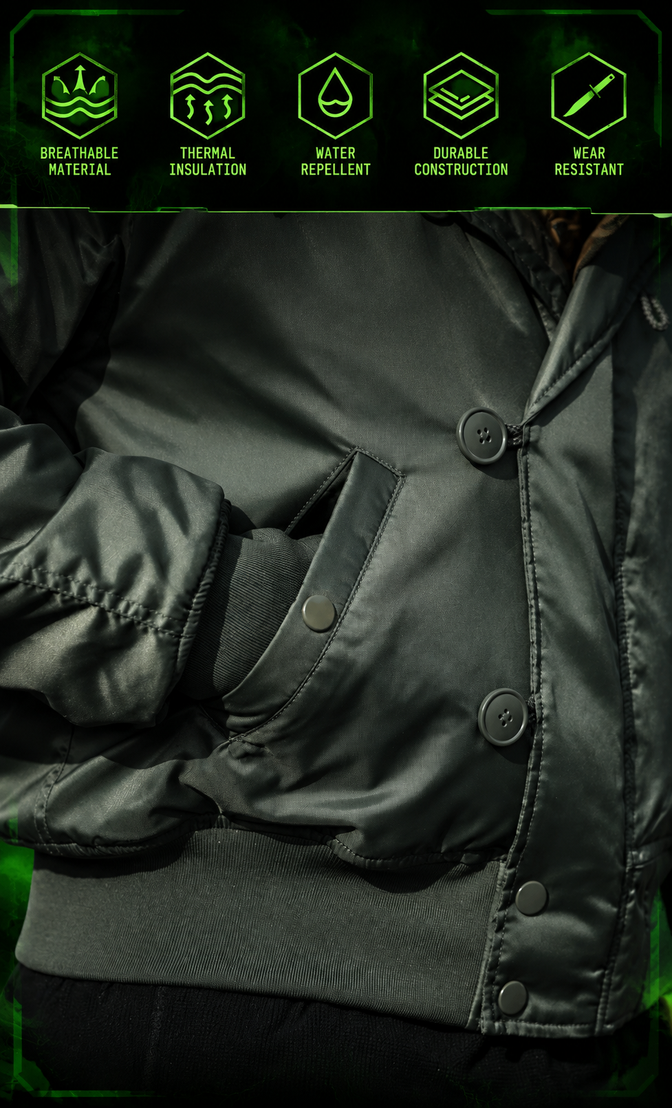 SKYFROST™ N-2B Tactical Flight Jacket