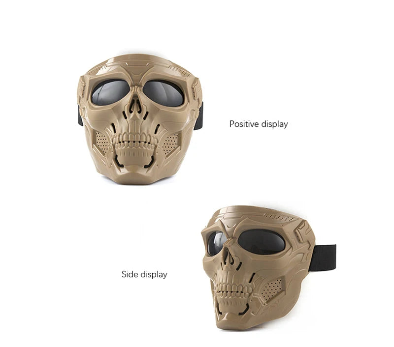 Tactical Paintball Skull Masks Outdoor Hunting Shooting Training Mask Military Full Face Safety Airsoft Combat Cs Wargame Masks