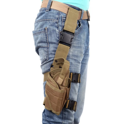 Universal Pistol Gun Leg Holster Tactical Hunting Shooting Gun Quick Drop Holster Glock Gun Carry Case