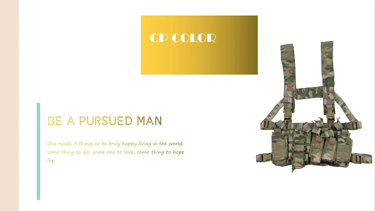 Tactical D3 Chest Rig Bag Radio Harness Front Pouch Holster Military Vest Rig Bag Adjustable Functional Two Way Radio Pouch