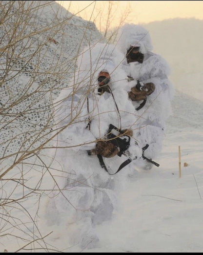 Winter White Ghillie Suit