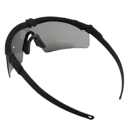 Impact Protection Tactical Goggles, High Protection, PC Lenses, Skiing, Mountaineering, Cycling, Shooting Training