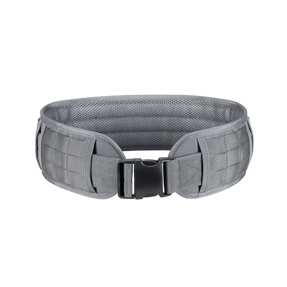 Tactical Battle Belt Adjustable Airsoft Waist Belt Quick Release Buckle Outdoor Hunting Paintball Padded Thickened Widened Waist