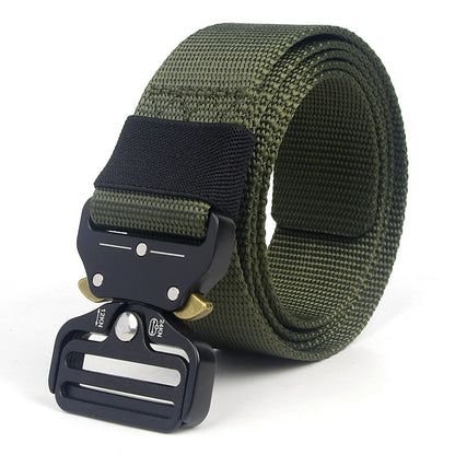 Tactical Belt Men Adjustable Heavy Duty Military Tactical Waist Belts with Metal Buckle Nylon Belt Hunting Accessories