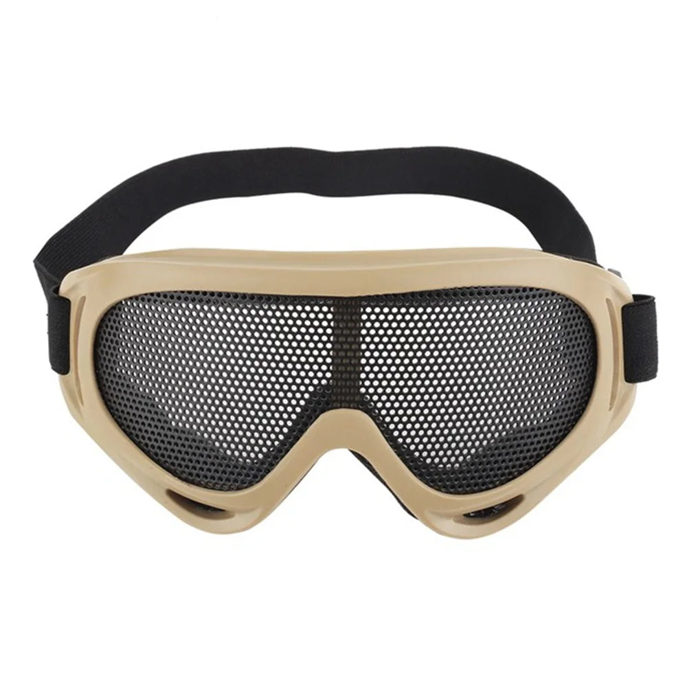 Outdoors Hunting Airsoft Net Tactical Shock Resistance Eyes Protecting Outdoor Sports Metal Mesh Glasses Goggle Outdoor Tools