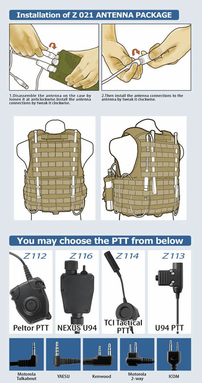 WADSN Tactical AN/PRC-152 Dummy Radio Case Hunting Wargame Outdoor Prc 152 VRC-110 Talkie Walkie Model with Raido Pouch Bag