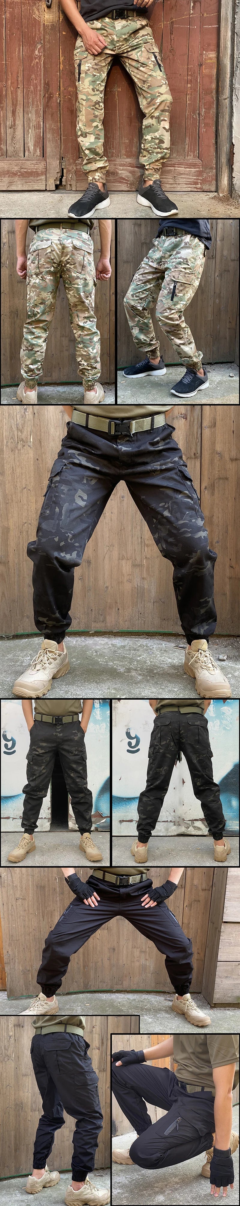 Mege Brand Tactical Jogger Pants Men streetwear Camouflage Cargo Pants Work Trousers Urban Casual Pants