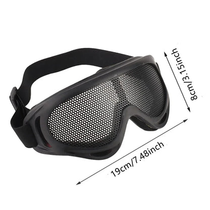 Outdoors Hunting Airsoft Net Tactical Shock Resistance Eyes Protecting Outdoor Sports Metal Mesh Glasses Goggle Outdoor Tools