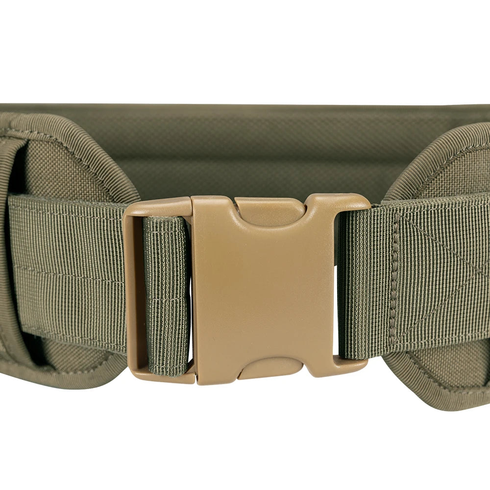 Tactical Battle Belt Adjustable Airsoft Waist Belt Quick Release Buckle Outdoor Hunting Paintball Padded Thickened Widened Waist