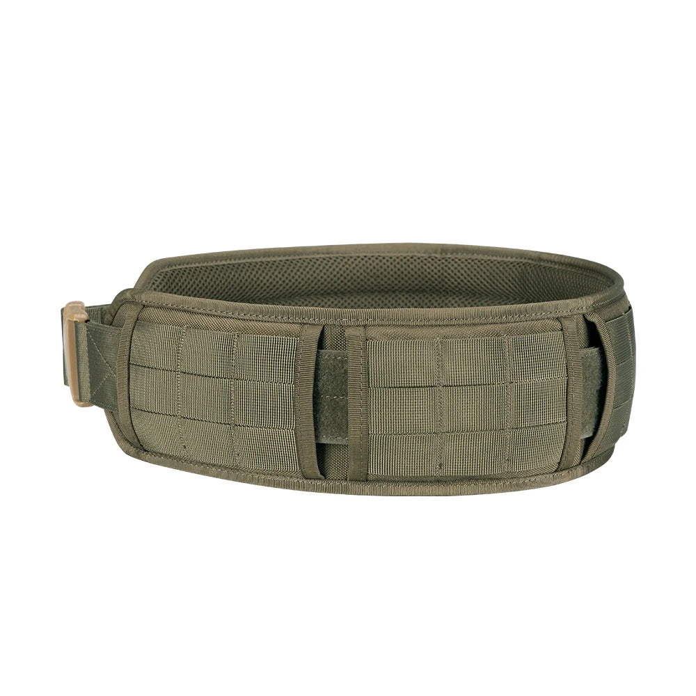 Tactical Battle Belt Adjustable Airsoft Waist Belt Quick Release Buckle Outdoor Hunting Paintball Padded Thickened Widened Waist