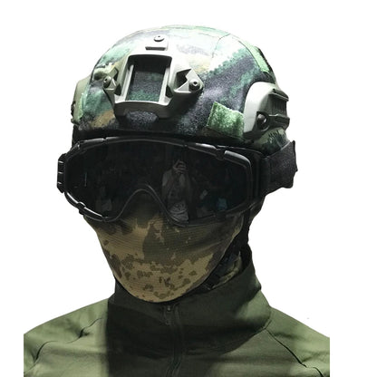 TAK YIYING Tactical Ballistic Anti-fog Goggles with Fan Anti-dust Outdoor Airsoft Paintball Helmet Goggles