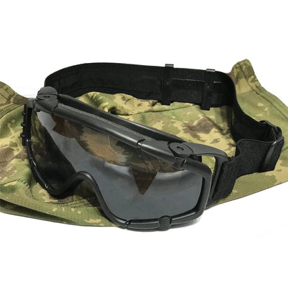 TAK YIYING Tactical Ballistic Anti-fog Goggles with Fan Anti-dust Outdoor Airsoft Paintball Helmet Goggles