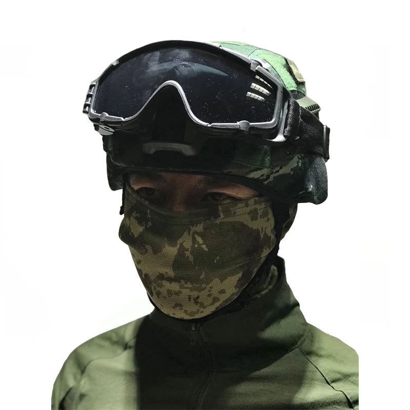 TAK YIYING Tactical Ballistic Anti-fog Goggles with Fan Anti-dust Outdoor Airsoft Paintball Helmet Goggles