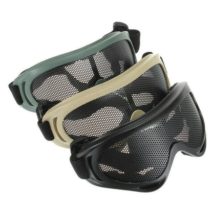 Outdoors Hunting Airsoft Net Tactical Shock Resistance Eyes Protecting Outdoor Sports Metal Mesh Glasses Goggle Outdoor Tools