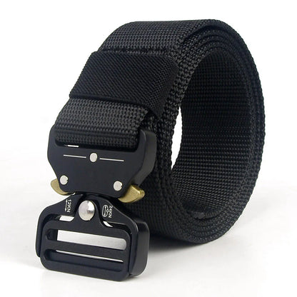 Tactical Belt Men Adjustable Heavy Duty Military Tactical Waist Belts with Metal Buckle Nylon Belt Hunting Accessories