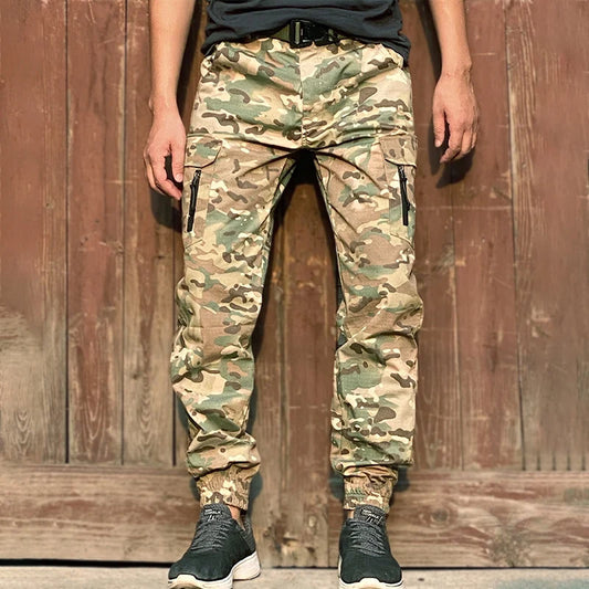 Mege Brand Tactical Jogger Pants Men streetwear Camouflage Cargo Pants Work Trousers Urban Casual Pants