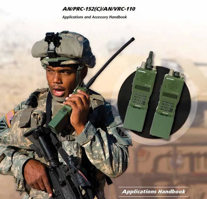 WADSN Tactical AN/PRC-152 Dummy Radio Case Hunting Wargame Outdoor Prc 152 VRC-110 Talkie Walkie Model with Raido Pouch Bag