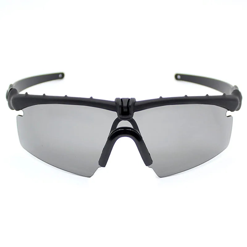 Impact Protection Tactical Goggles, High Protection, PC Lenses, Skiing, Mountaineering, Cycling, Shooting Training