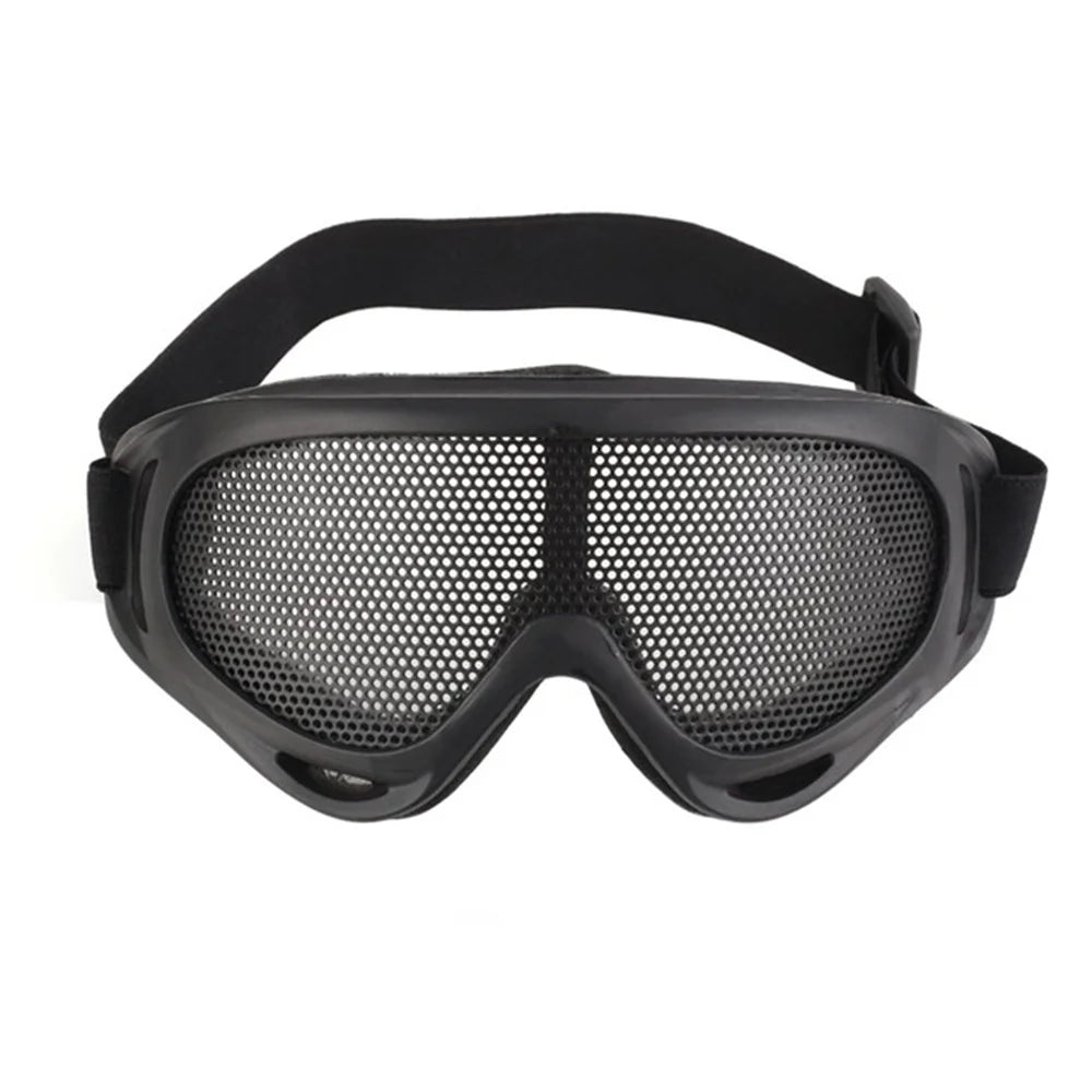 Outdoors Hunting Airsoft Net Tactical Shock Resistance Eyes Protecting Outdoor Sports Metal Mesh Glasses Goggle Outdoor Tools