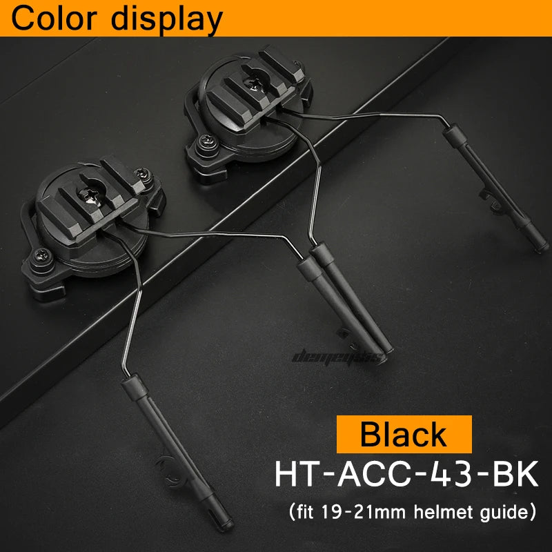 Outdoor Tactical Helmet Headphone Holder Headset Accessories Rail Adapter Set Rail Suspension Bracket for Fast Helmet