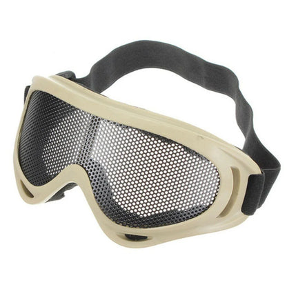 Outdoors Hunting Airsoft Net Tactical Shock Resistance Eyes Protecting Outdoor Sports Metal Mesh Glasses Goggle Outdoor Tools