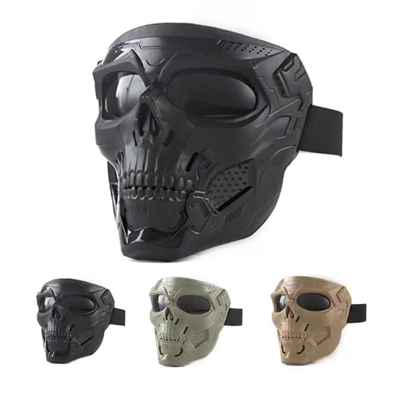 Tactical Paintball Skull Masks Outdoor Hunting Shooting Training Mask Military Full Face Safety Airsoft Combat Cs Wargame Masks