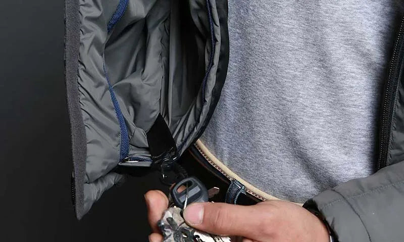 Winter Outdoor Jackets Men Clothing Parkas Tactics Causal Jacket Heat Reflective Warm Windproof Hiking Coat Windbreaker