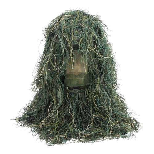 Woodland/ Desert Ghillie Suit Hood – Tactical Camouflage Concealment